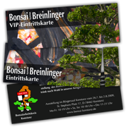 Eintrittskarten mit Abriss: Bonsai meets Breinlinger